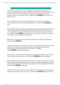 FOS3042 EXAM 2 UPDATED QUESTIONS AND VERIFIED ANSWERS