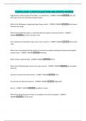 FOS3042 EXAM 3 UPDATED QUESTIONS AND VERIFIED ANSWERS