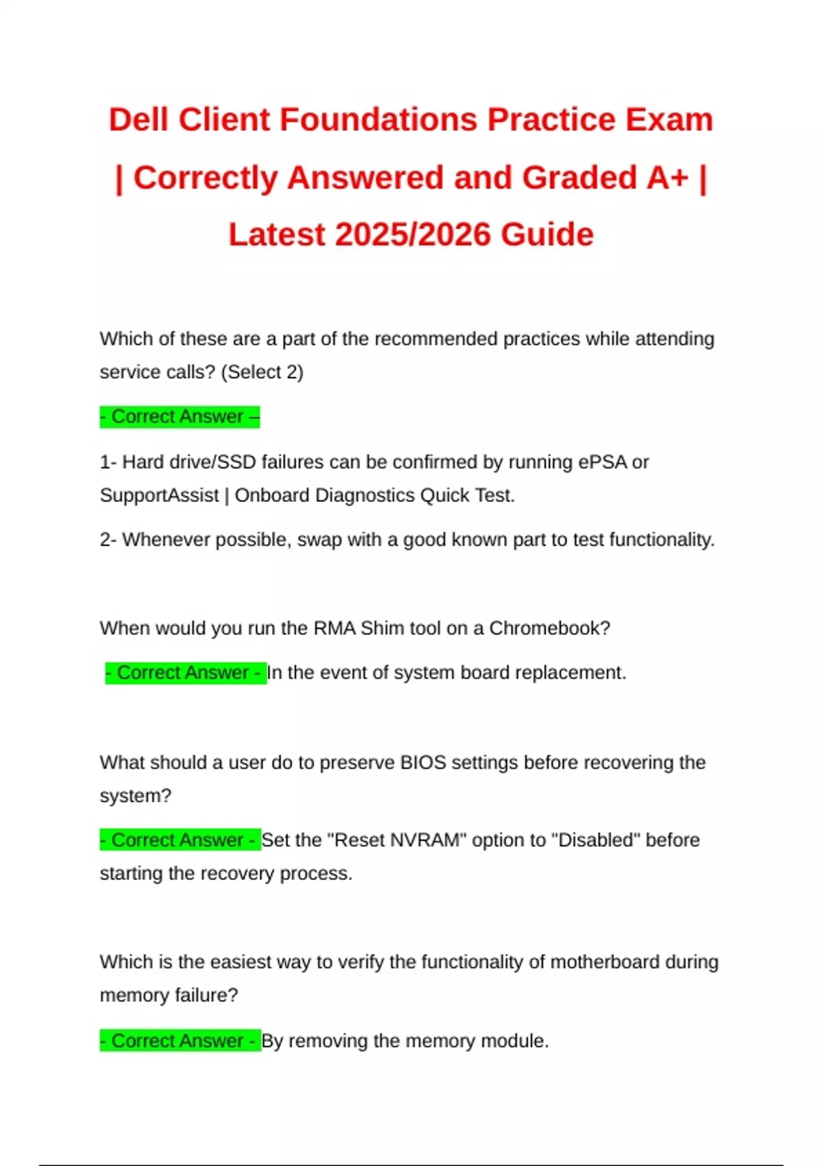 Dell Client Foundations Practice Exam Correctly Answered And Graded 7794323 1200 1700.webp