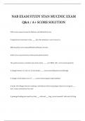 NAB EXAM STUDY STAN MUCINIC EXAM Q&A &sol; A&plus; SCORE SOLUTION ORIGINAL COPY
