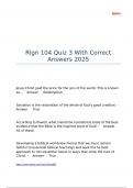 Rlgn 104 Quiz 3 With Correct Answers 2025