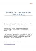 Rlgn 104 Quiz 2 With Complete Solutions 2025