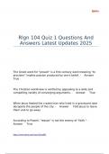 Rlgn 104 Quiz 1-7 Package deal Latest Updates 2025