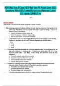  &lpar;Med Surg II Class&rpar; HESI Med-Surg RN Actual Exam 2025&period;  Questions With 100&percnt; Correct Responses&Rationale&excl; Latest  2025&sol;2026 &vert; Update GRADED A&plus;