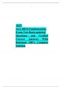 ALL HESI Fundamentals  Exam Test Bank Updated  2025&sol;2026  Questions and Verified Correct Answers With Rationale 100&percnt; Complete  Solution