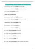 TAUC SCRIBE PRETEST UPDATED QUESTIONS AND VERIFIED ANSWERS