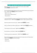 TAUC SCRIBE PRE TEST QUESTIONS AND VERIFIED ANSWERS