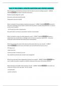 TAUC PF PRE-SCRIBE U UPDATED QUESTIONS AND VERIFIED ANSWERS