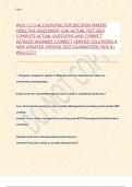 WGU C213 ACCOUNTING FOR DECISION MAKERS  OBJECTIVE ASSESSMENT &lpar;OA&rpar; ACTUAL TEST 2025  COMPLETE ACTUAL QUESTIONS AND CORRECT  DETAILED ANSWERS &lpar;CORRECT VERIFIED SOLUTIONS&rpar; A  NEW UPDATED VERSION 2025 &vert;GUARANTEED PASS A&plus;  WGU C213 