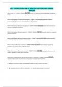 LPEC CERTIFICATION HQP -5 UPDATED QUESTIONS AND VERIFIED ANSWERS