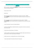 LPEC CERTIFICATION HQP -4 UPDATED QUESTIONS AND VERIFIED ANSWERS