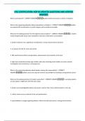 LPEC CERTIFICATION HQP -3 UPDATED QUESTIONS AND VERIFIED ANSWERS