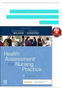 Test Bank For Health Assessment for Nursing Practice&comma; 7th Edition by Susan F Wilson&comma; Jean Foret Giddens All Chapters 1-24  complete newest version  updated 2025