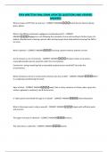 PSFA WRITTEN FINAL EXAM UPDATED QUESTIONS AND VERIFIED ANSWERS