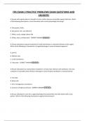 FRS EXAM 2 PRACTICE PROBLEMS EXAM QUESTIONS AND ANSWERS