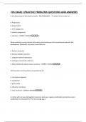 FRS EXAM 1 PRACTICE PROBLEMS QUESTIONS AND ANSWERS&period;