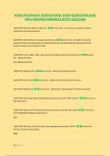 HOSA PHARMACY SCIENCE REAL EXAM QUESTIONS AND 100&percnt; VERIFIED ANSWES LATEST 2025&sol;2026