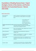 Foundations of Reading Pearson Exam &sol; Expert Strategies&comma; Review of Key Quizzes&comma; and Practice Questions for Guaranteed Success &sol; Newest 2025&sol;2026  