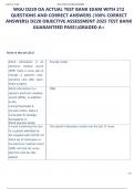 WGU D220 OA ACTUAL TEST BANK EXAM WITH QUESTIONS AND CORRECT ANSWERS &lpar;100&percnt; CORRECT ANSWERS&rpar; D220 OBJECTIVE ASSESSMENT 2025 TEST BANK GUARANTEED PASSGRADED A&plus;