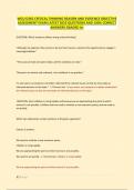 WGU D265 CRITICAL THINKING REASON AND EVIDENCE OBJECTIVE ASSESSMENT EXAM LATEST 2025 QUESTIONS AND 100&percnt; CORRECT ANSWERS GRADED A&plus;