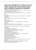 GMS 6474 COMPLETE LATEST ACTUAL FINAL BASED SET WITH QUESTIONS AND CORRECT&sol;VERIFIED ANSWERS