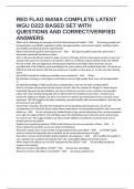 RED FLAG MANIA COMPLETE LATEST WGU D223 BASED SET WITH QUESTIONS AND CORRECT&sol;VERIFIED ANSWERS