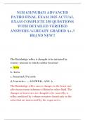 NUR 631&sol;NUR631 ADVANCED  PATHO FINAL EXAM 2025 ACTUAL  EXAM COMPLETE 250 QUESTIONS  WITH DETAILED VERIFIED  ANSWERS &sol;ALREADY GRADED A&plus; &sol;&sol;  BRAND NEW&excl;&excl; 