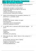 NRS 3016 ATI Practice Questions With All Correct Answers