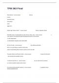TFM 363 Final Written Exam Questions With Well Elaborated Answers&period;