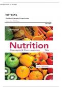TEST BANK FOR Nutrition&colon; Concepts & Controversies 16th Edition by Frances Sizer & Ellie Whitney &comma; ISBN&colon; 9780357727614 &vert;All Chapters Verified&vert; Guide A&plus;