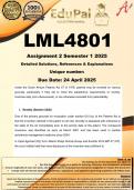 LML4801 Assignment 2 &lpar;COMPLETE GUIDELINE&rpar; Semester 1 2025 - DUE 24 April 2025