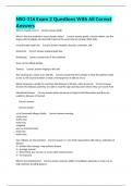 NSG-316 Exam 2 Questions With All Correct Answers