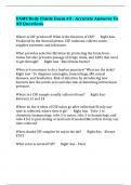 UAMS Body Fluids Exam &num;3 - Accurate Answers To All Questions