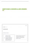 EADP EXAM 2 QUIZZES & ANS GRADED A&plus;