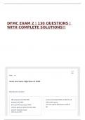 DFMC EXAM 2 &vert; 130 QUESTIONS &vert; WITH COMPLETE SOLUTIONS&excl;&excl;