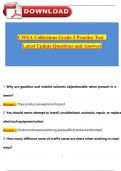 CWEA Collections Grade 2 Practice Test 2025&sol;2026 Latest Update Questions and Answers