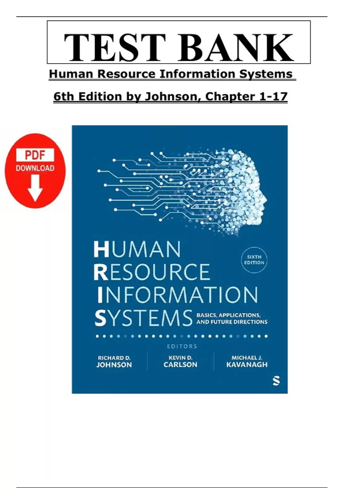 Complete Test Bank & Solution Manual for Human Resource Information ...