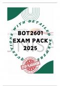BOT2601 EXAM PACK 2025 - QUESTIONS AND ANSWERS