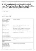 U1 UST Installation&sol;Retrofitting 2025 Actual exam &lpar;Testing Real Exam Questions&rpar;and verified Answers &lpar; 100&percnt; accurate&rpar; GET IT RIGHT&excl;&excl;