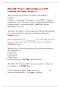 WGU D564 Theories of Personality Exam With  Questions And Correct Answers&excl;&excl;