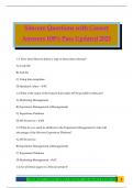 Sitecore Questions with Correct Answers 100&percnt; Pass Updated 2025