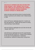 GALEN NU131 NURSING AND HEALTHCARE FINAL  EXAM VERSION 1 AND 2 NEWEST 2025 ACTUAL  EXAM COMPLETE 200 QUESTIONS AND CORRECT  DETAILED ANSWERS &lpar;VERIFIED ANSWERS&rpar;  &vert;ALREADY GRADED A&plus;&sol; BRAND NEW&excl;&excl; 