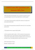 CHFM Exam 2025 Questions and Answers 100&percnt; Pass