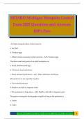 MDARD Michigan Mosquito Control Exam 2025 Questions and Answers 100&percnt; Pass