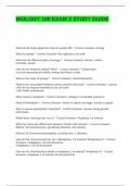 BIOLOGY 108 EXAM 2 STUDY GUIDE WITH 100&percnt; ACCURATE SOLUTIONS