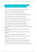 PALS PEDIATRIC EMERGENCY RESUSCITATION GUIDELINES UPDATED FINAL EXAM 2025