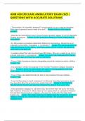 AMB 400 EPICCARE AMBULATORY EXAM 2025 &vert; QUESTIONS WITH ACCURATE SOLUTIONS