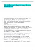PC 832 Exam with Questions and Correct Answers 2025&period;