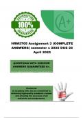 HRM3705 Assignment 3 &lpar;COMPLETE ANSWERS&rpar; semester 1 2025 DUE 25 April 2025&semi; 100&percnt; correct solutions and explanations&period; 