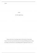  Journal Journal PSY 496&colon; Applied Project  During my three years as a psychology student a